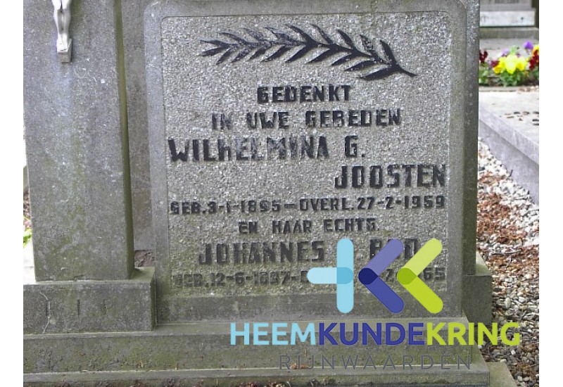 Grafstenen kerkhof Herwen Coll. HKR (275) W.G.Joosten & J.G. Bod